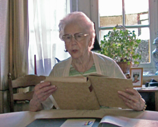 Madame Collard lors de son interview en octobre 2008