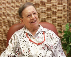 Madame Potier lors de son interview en avril 2009