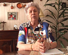 Mme Callier lors de son interview en avril 2002