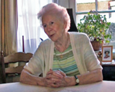 Madame Collard lors de son interview en février 2009