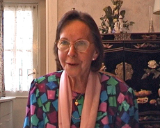 Madame Dudkowska lors de son interview en mars 2001