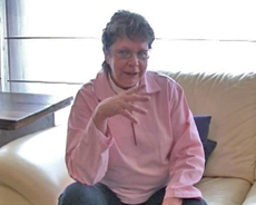 Madame Delens lors de son interview en mai 2008