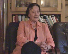 Madame Semal lors de son interview en mai 2008